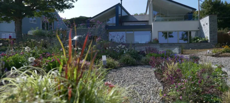 Coastal garden planting at The Moorings, Anglesey